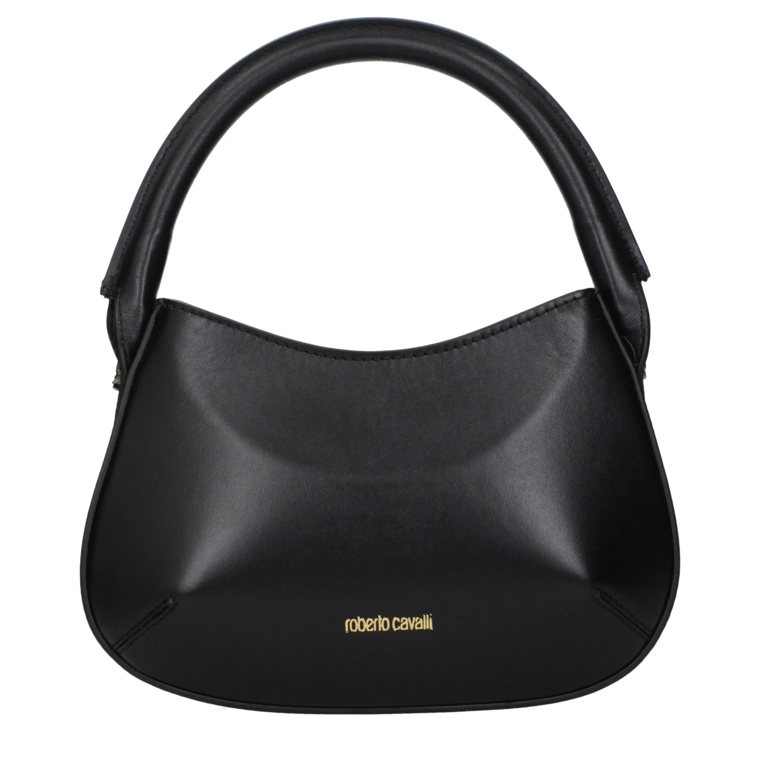 Roberto Cavalli Black Leather Handbag