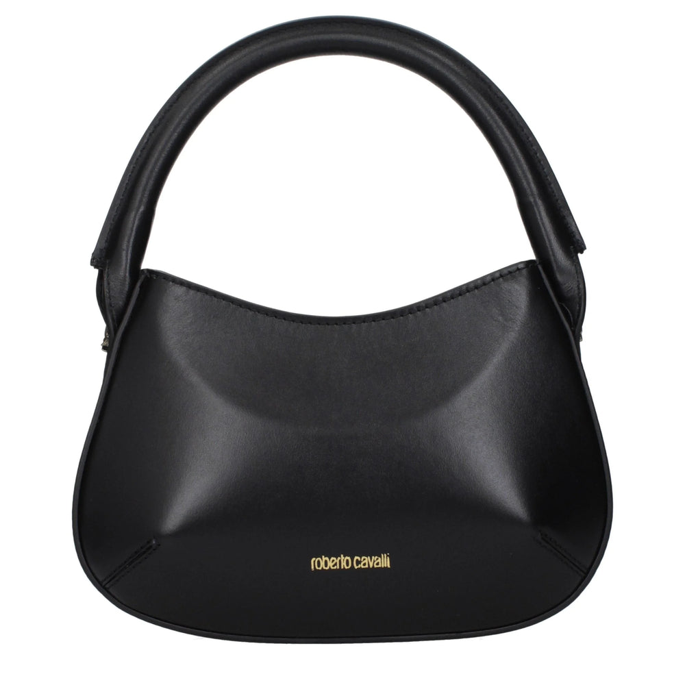 Roberto Cavalli Black Leather Handbag
