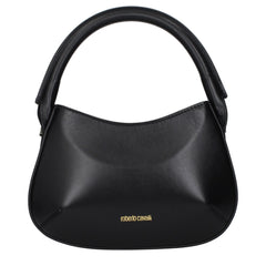 Roberto Cavalli Black Leather Handbag