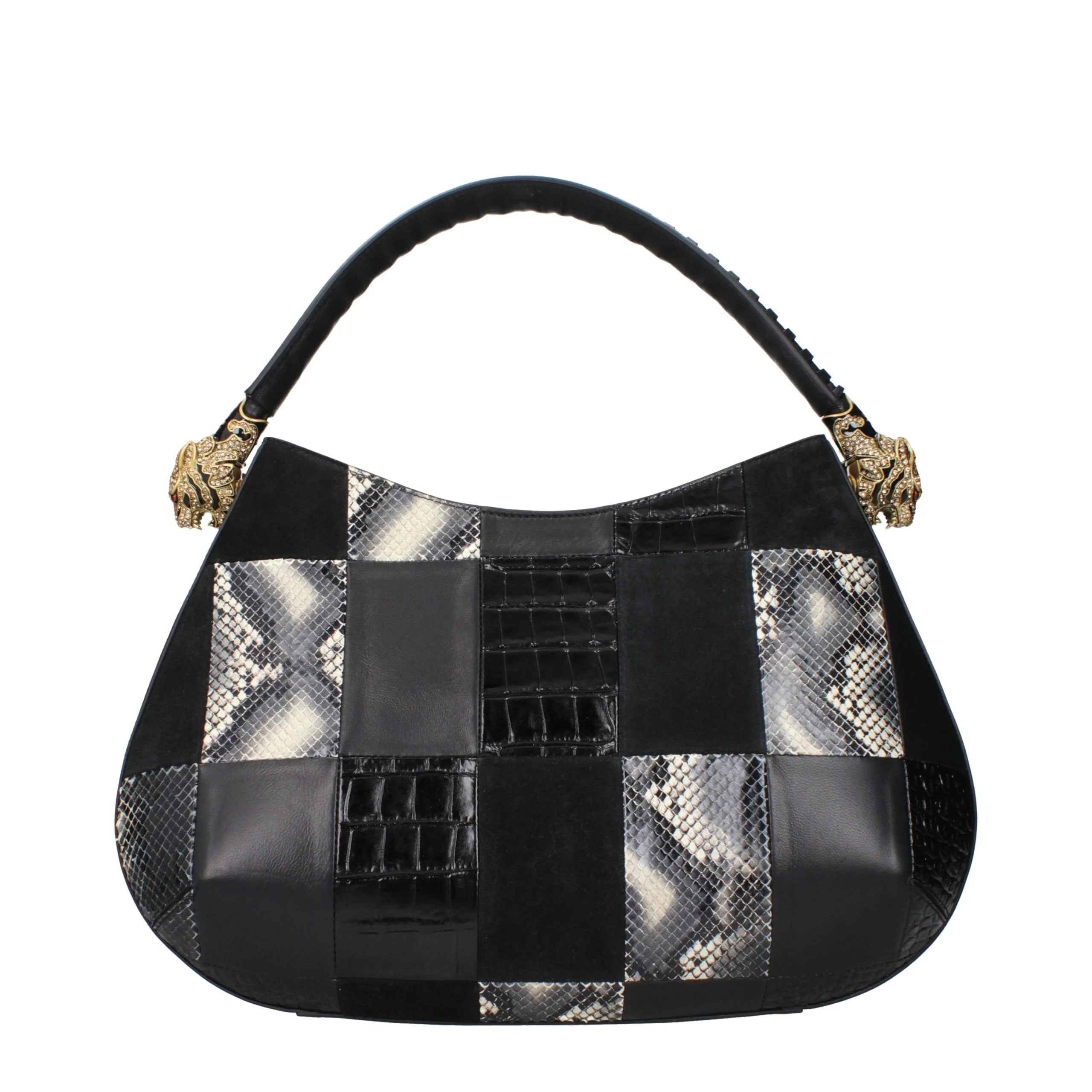 Roberto Cavalli Black Leather Handbag