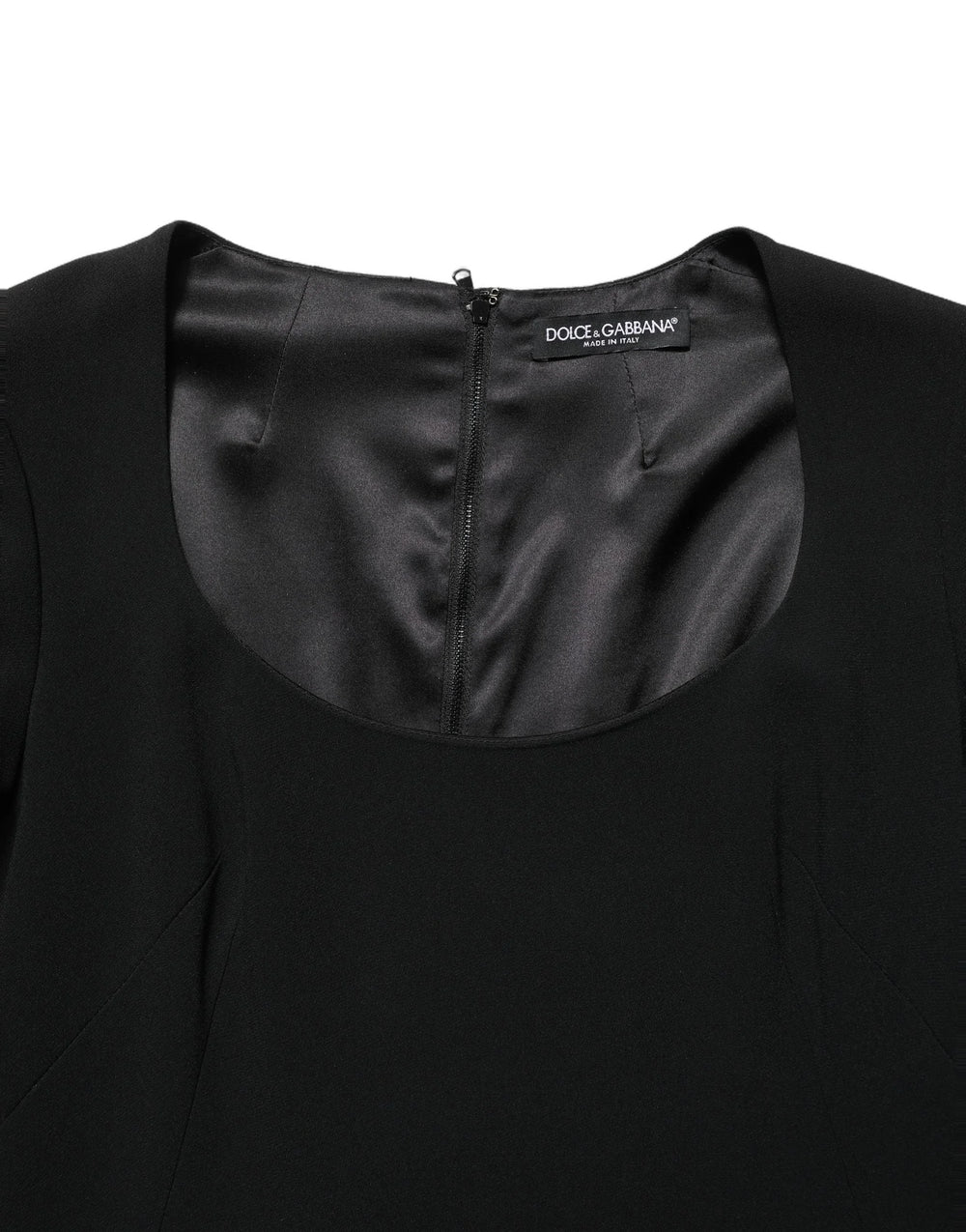 Vestido mini con escote en forma de pala de manga larga negra Roberto Cavalli - IT44 | L