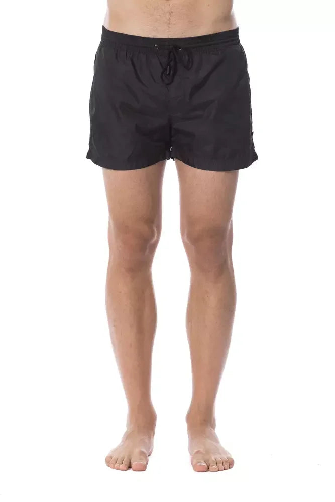 Roberto Cavalli Sport Black Polyester Men Swimsuit - Swim Boxers