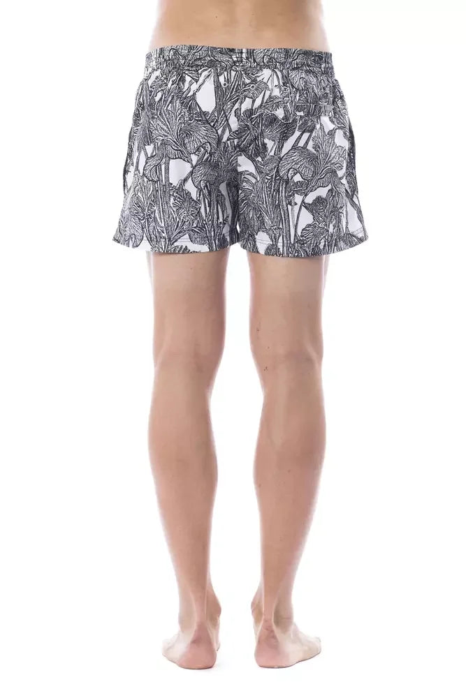 Roberto Cavalli Sport Black Polyester Men’s Swim Trunk - Swim Boxers
