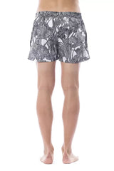 Roberto Cavalli Sport Black Polyester Men’s Swim Trunk - Swim Boxers