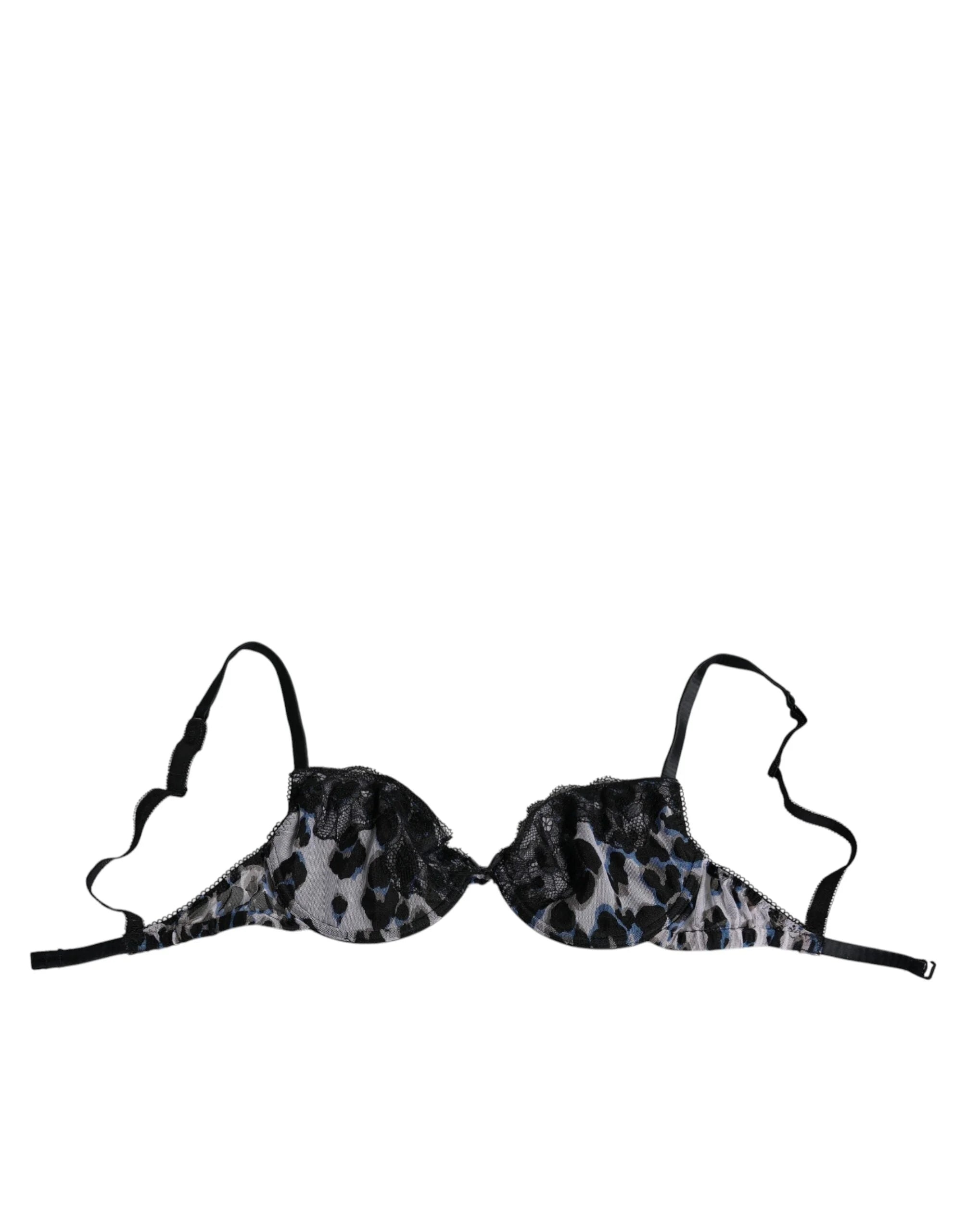 Roberto Cavalli White Leopard Push Up Reggiseno Bra Underwear