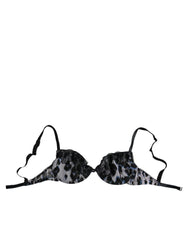 Roberto Cavalli White Leopard Push Up Reggiseno Bra Underwear - Bras