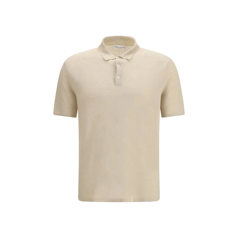 Polo en lin beige Roberto Collina