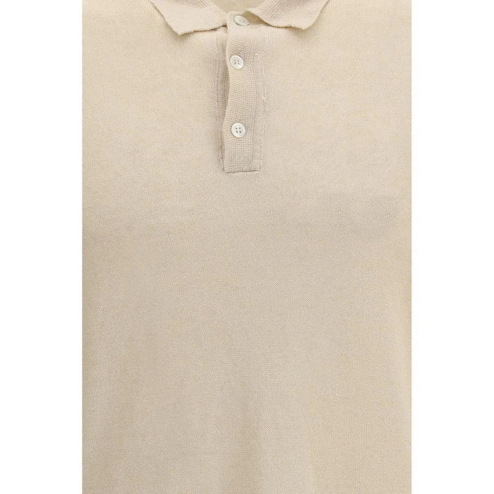 Polo en lin beige Roberto Collina