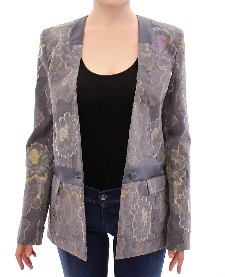 Roberto Fragata Multicolor Silk Floral Cotton Blazer - Sport Jackets