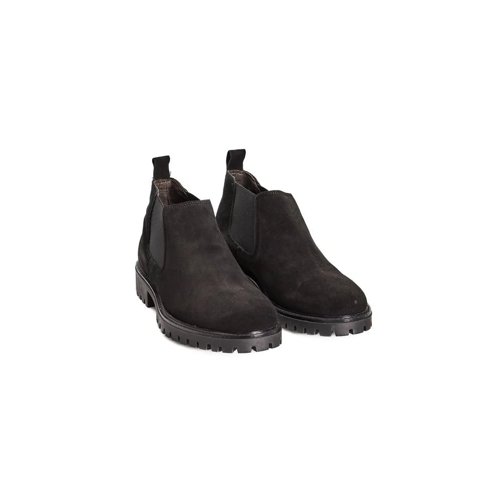 Roberto Pepe Luxury Black Calfskin Men Boot - Boots
