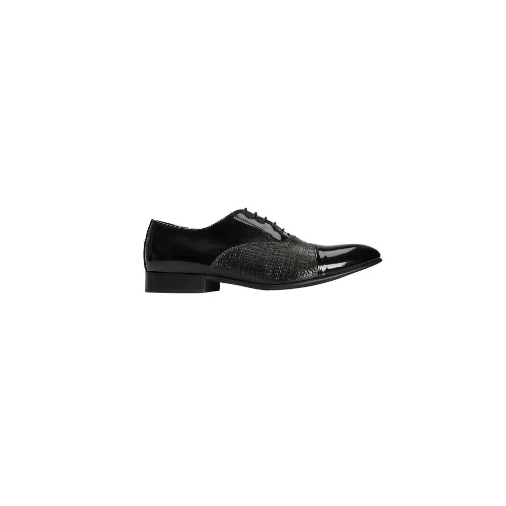 Roberto Pepe Luxury Black Calfskin Men Loafer - Flats