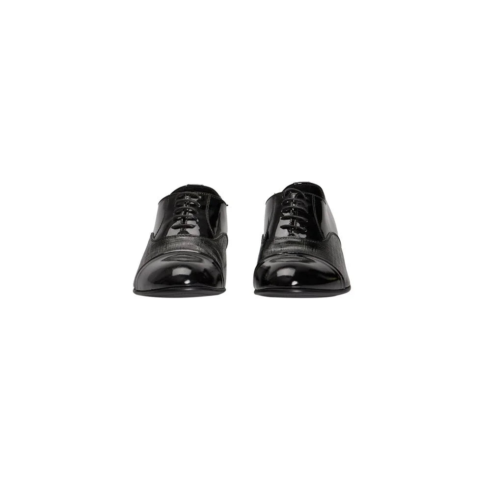 Roberto Pepe Luxury Black Calfskin Men Loafer - Flats