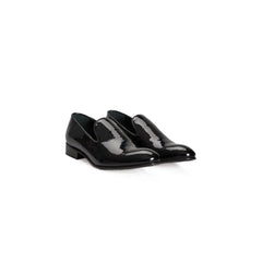 Roberto Pepe Luxury Black Calfskin Men Loafer - Flats
