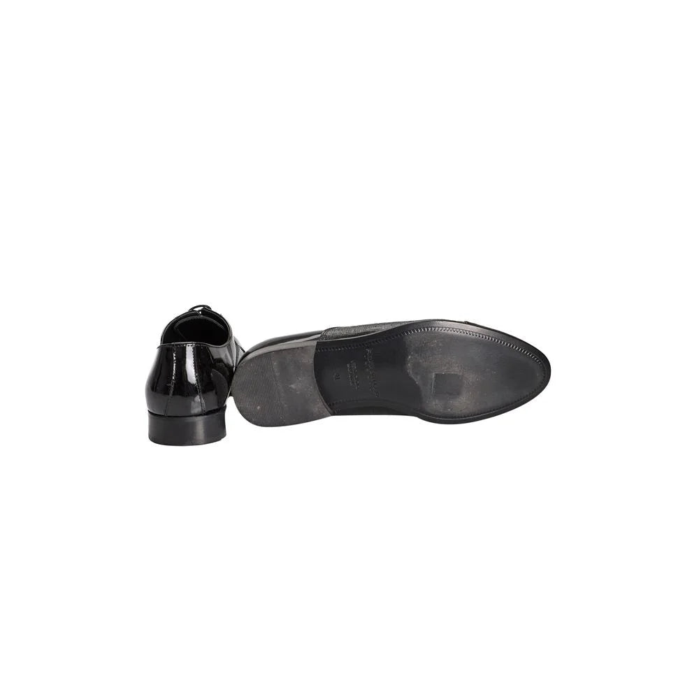 Roberto Pepe Luxury Black Calfskin Men Loafer - Flats
