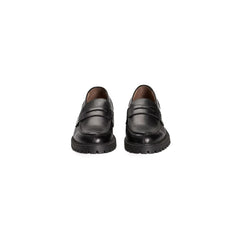 Roberto Pepe Luxury Black Calfskin Men Loafer - Flats
