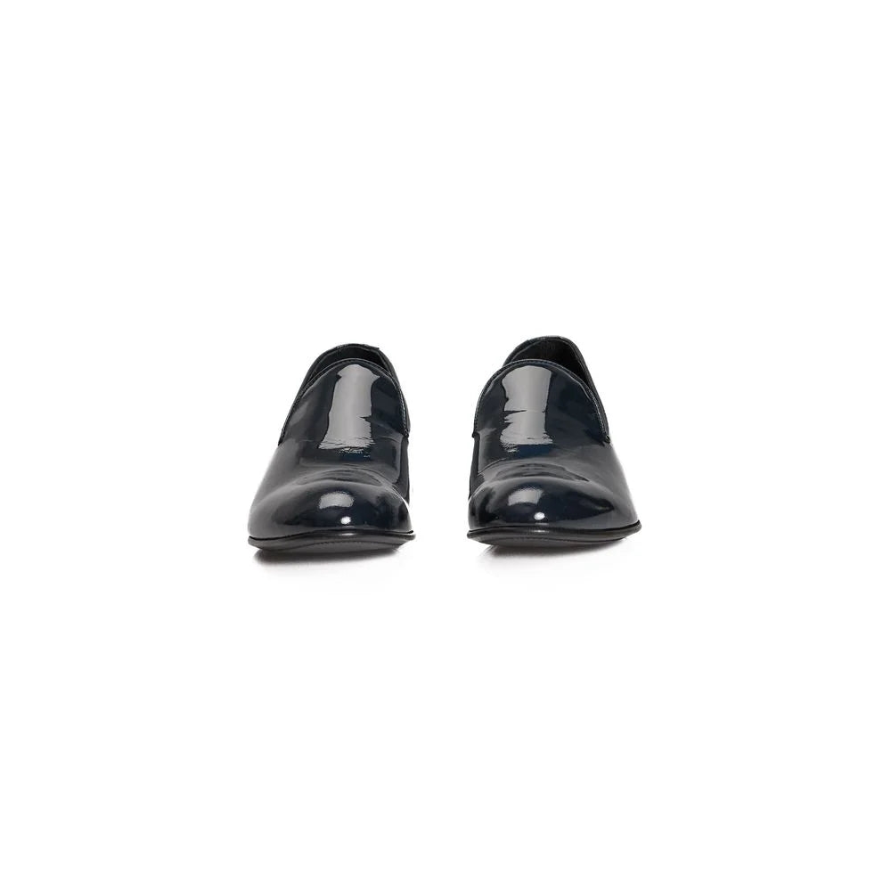 Roberto Pepe Luxury Blue Calfskin Men Loafer - Flats