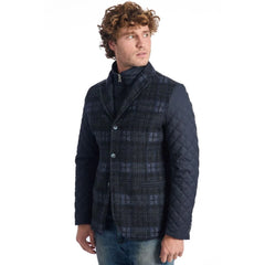 Roberto Pepe Luxury Blue Wool Men’s Jacket - IT48 | M - Sport Jackets