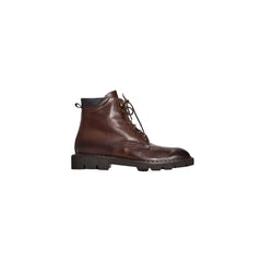 Roberto Pepe Luxury Brown Calfskin Men Boot - Boots