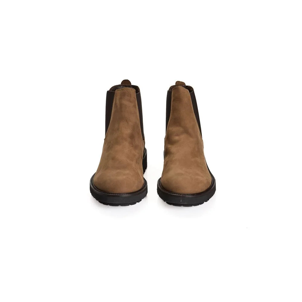 Roberto Pepe Luxury Brown Calfskin Men Boot - Boots