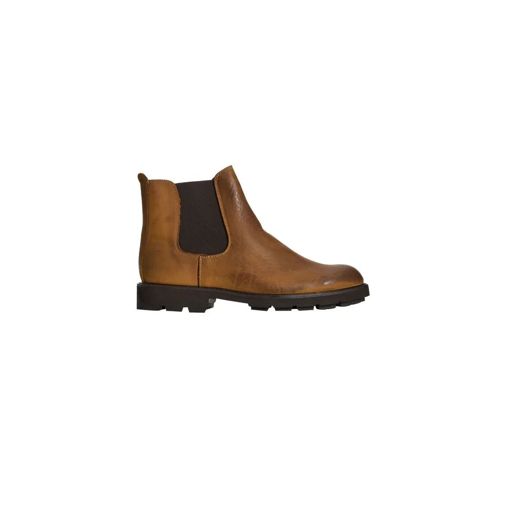 Roberto Pepe Luxury Brown Calfskin Men Boot - Boots