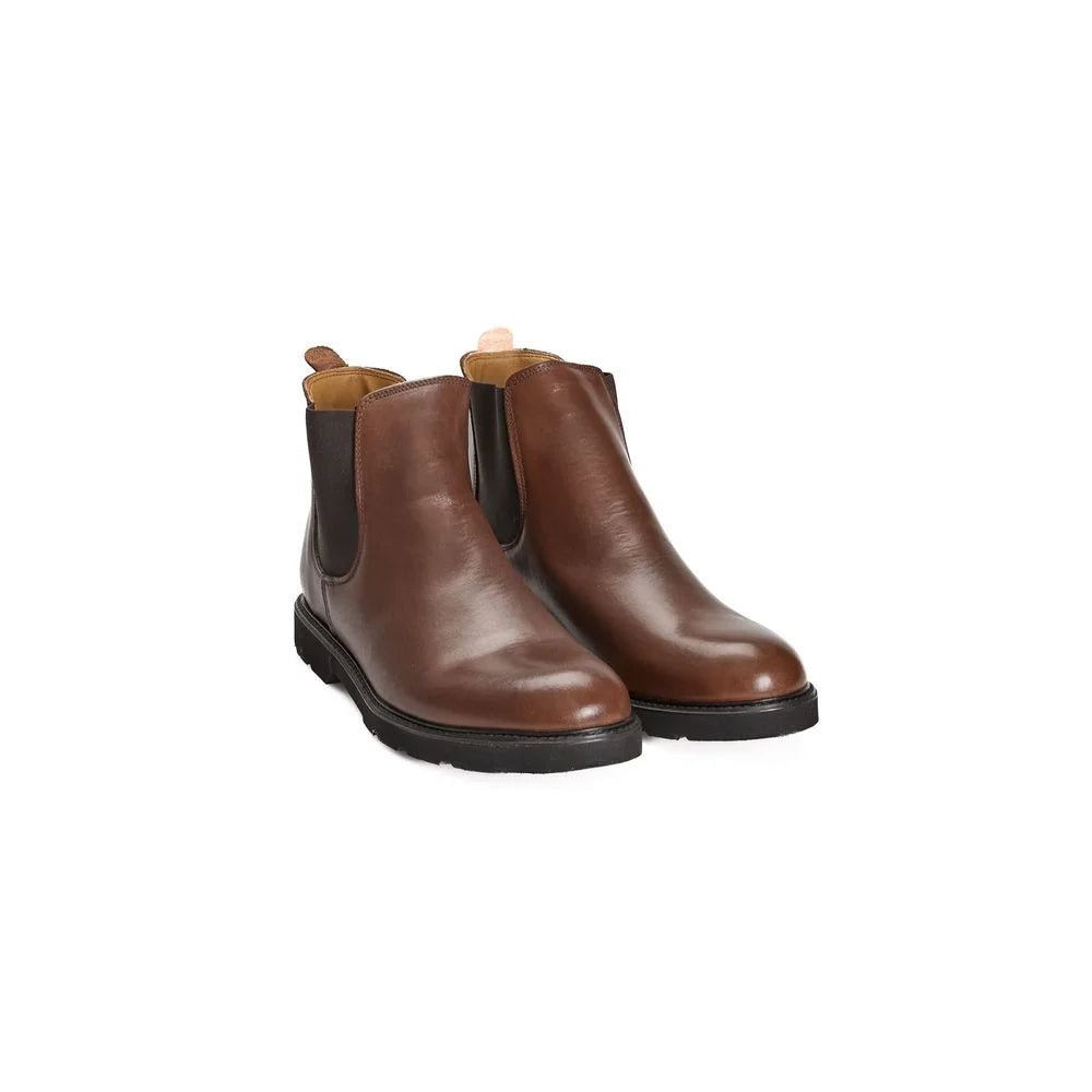 Roberto Pepe Luxury Brown Calfskin Men Boot - EU44/US11 - Boots