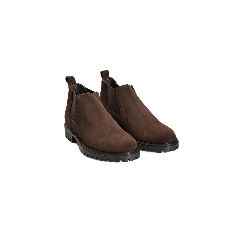 Roberto Pepe Luxury Brown Calfskin Men’s Boot - Boots