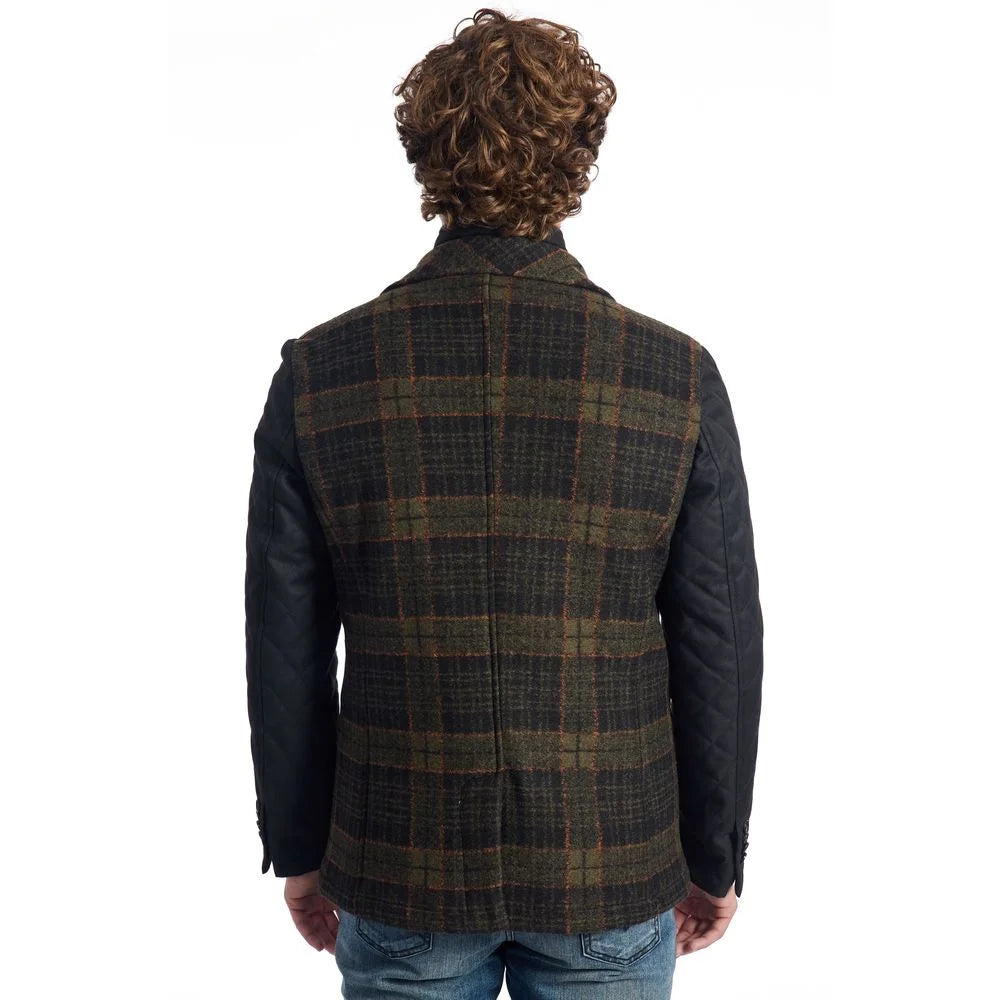 Roberto Pepe Luxury Brown Wool Men Jacket - Sport Jackets