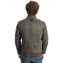 Roberto Pepe Luxury Green Ecomontone Men Jacket - Bomber Jackets