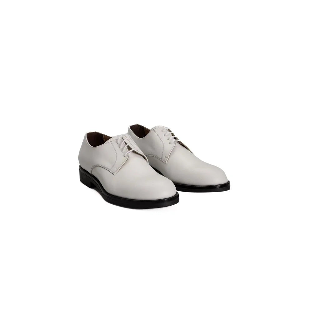 Roberto Pepe Luxury White Calfskin Men Loafer - Flats