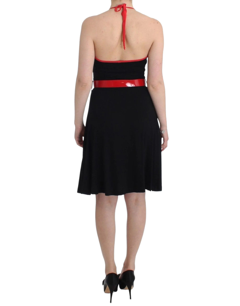 Roccobarocco Black belted palladio dress - Dresses