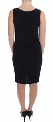 Roccobarocco Black Stretch Wiggle Pencil Sheath Bodycon Dress - IT48 | L - Dresses