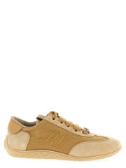 Roger Vivier Beige Calfskin High Top Sneakers - EU40/US10