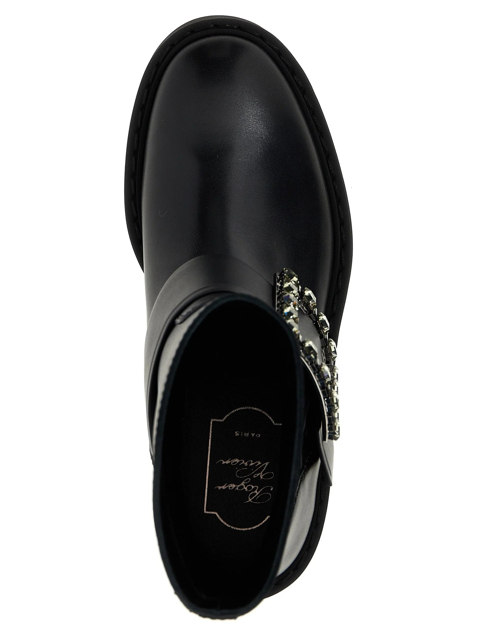 Roger Vivier Black Calfskin Ankle Boots - EU41/US11
