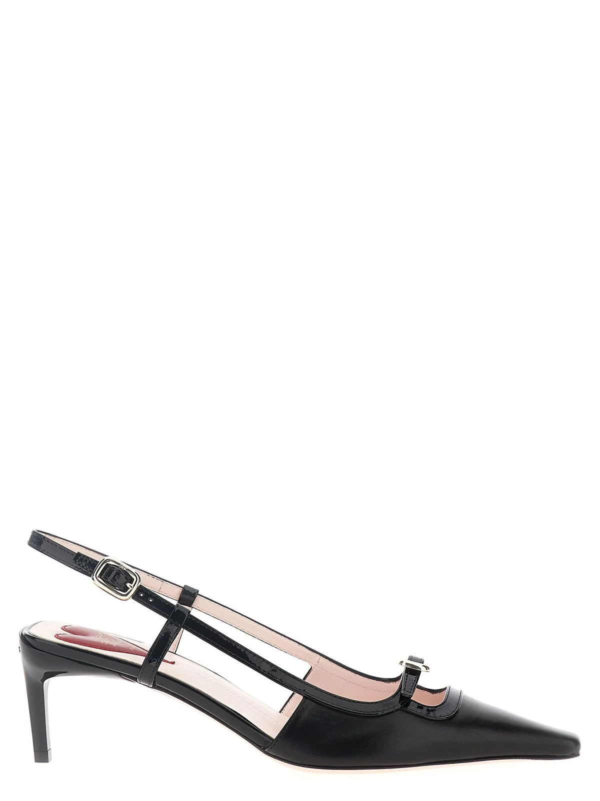 Roger Vivier Black Calfskin Mid Heel Pumps - EU36/US6
