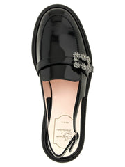 Roger Vivier Black Calfskin Moccassin