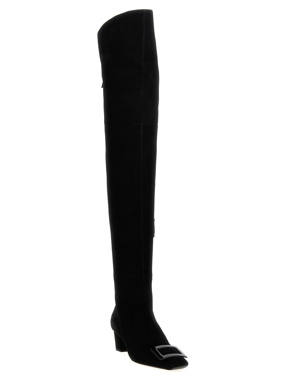 Roger Vivier Black Goatskin Over The Knee - EU38.5/US8.5