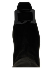 Roger Vivier Black Goatskin Over The Knee - EU38.5/US8.5