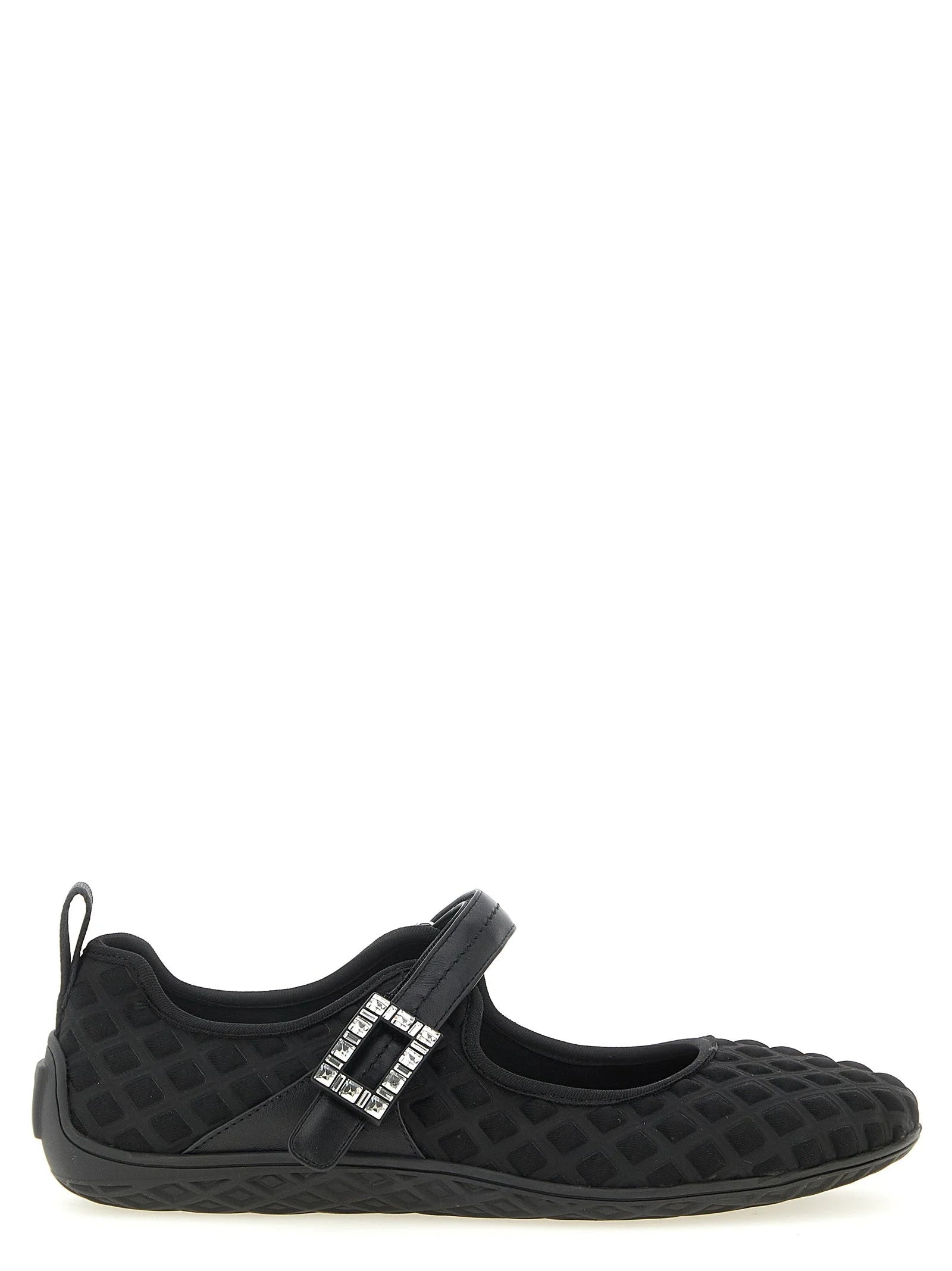 Roger Vivier Black Polyamide Ballet Flats