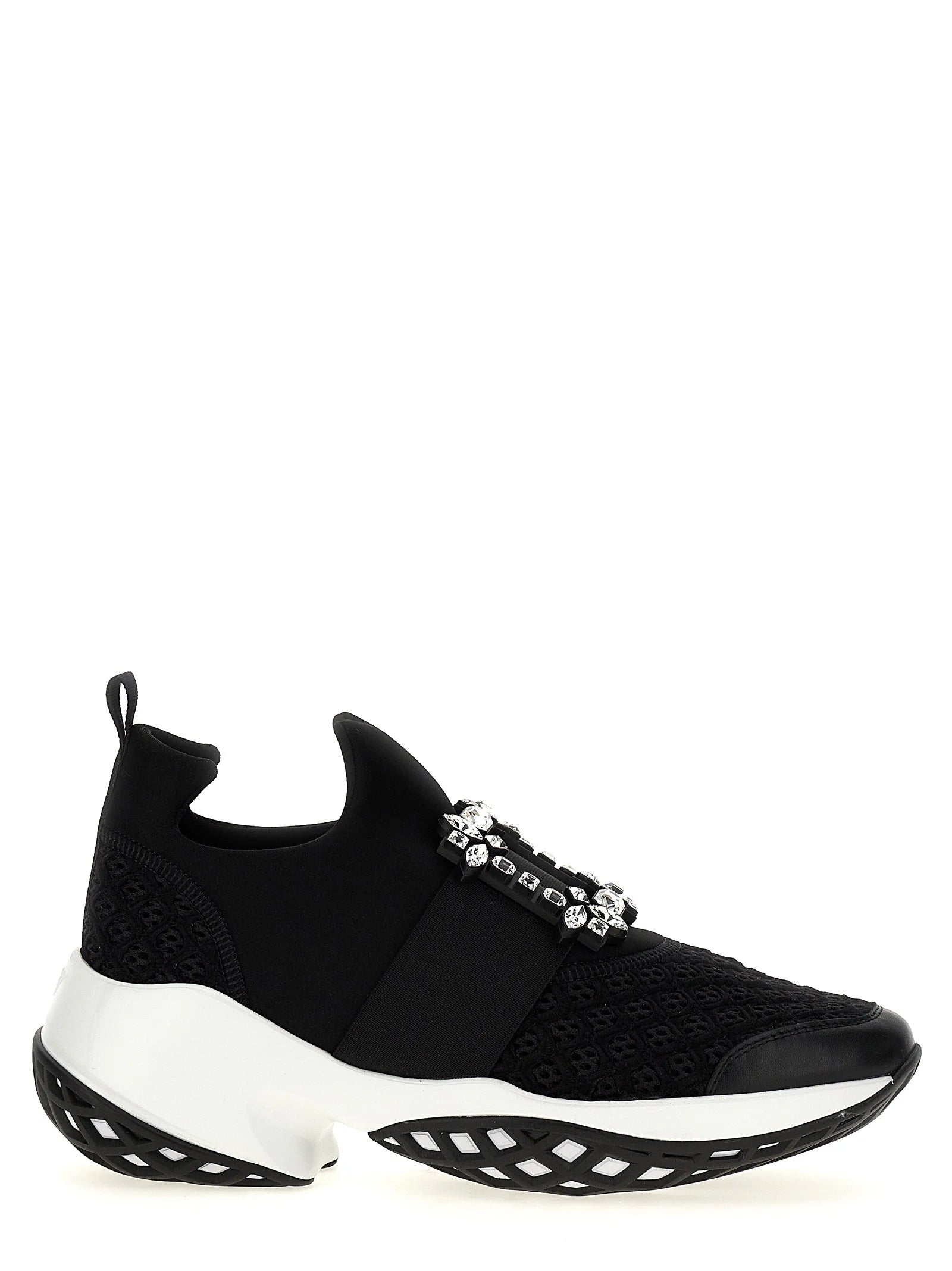 Roger Vivier Black Polyester Athletic Sneakers