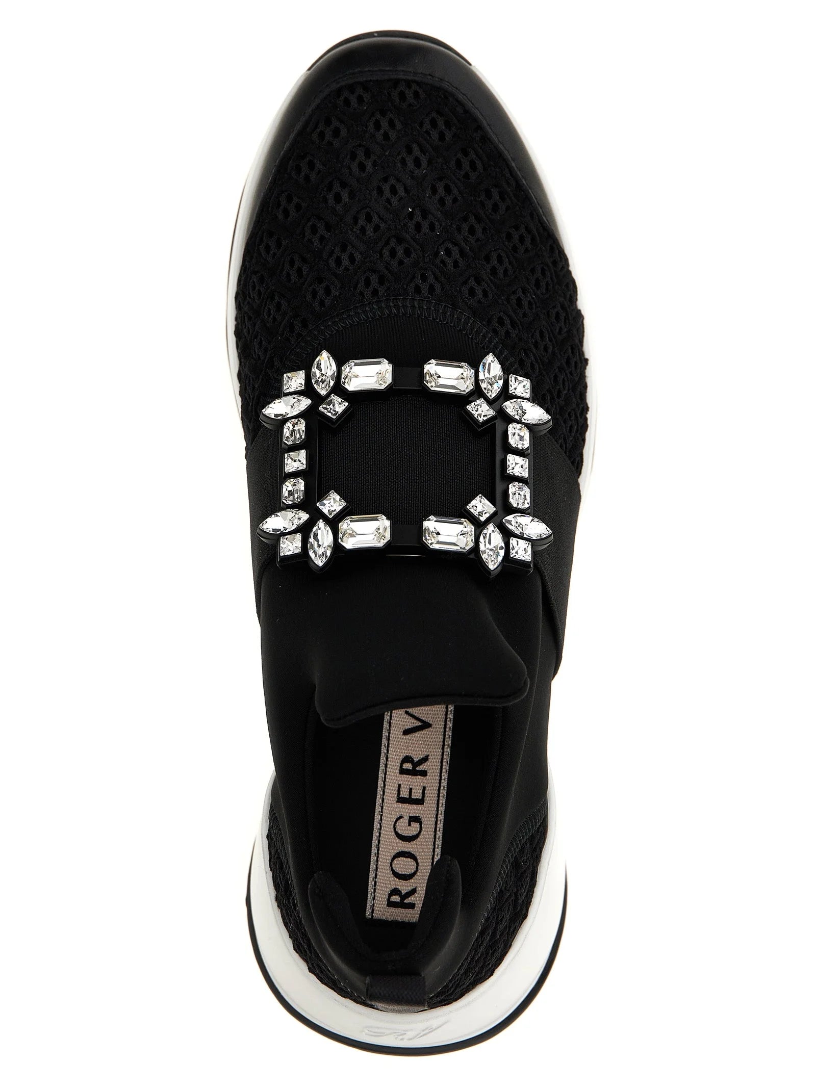 Roger Vivier Black Polyester Athletic Sneakers