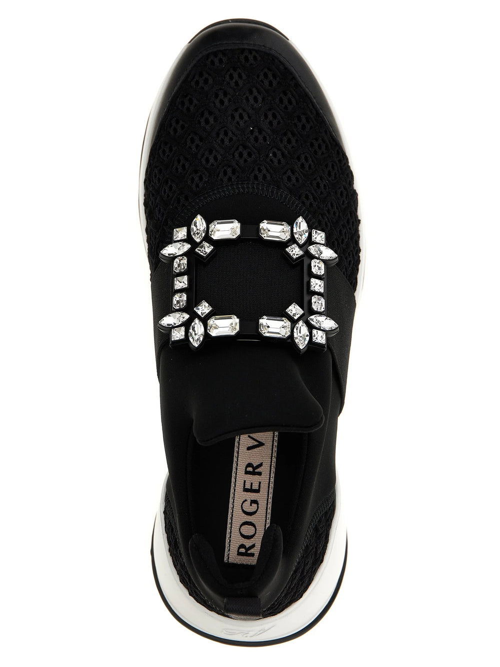 Roger Vivier Black Polyester Athletic Sneakers