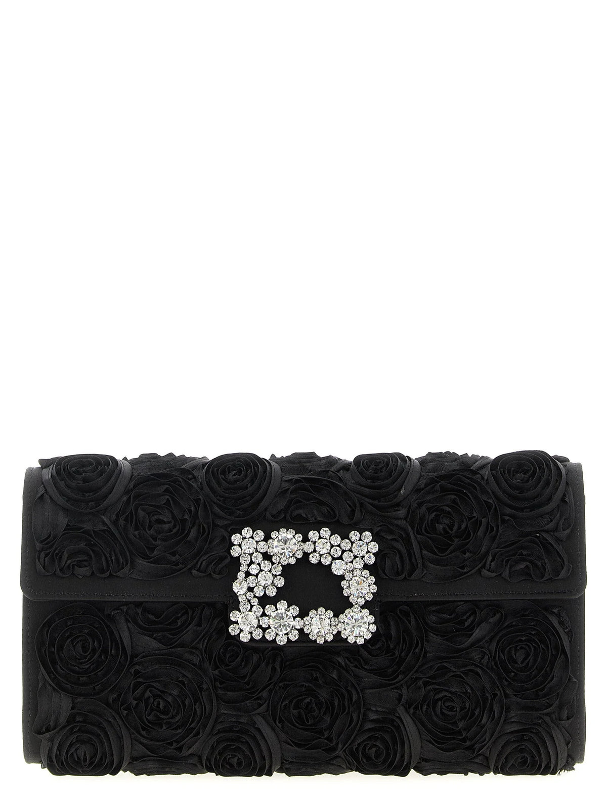 Roger Vivier Black Viscose Clutch Bag