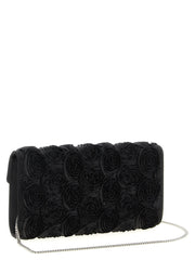 Roger Vivier Black Viscose Clutch Bag
