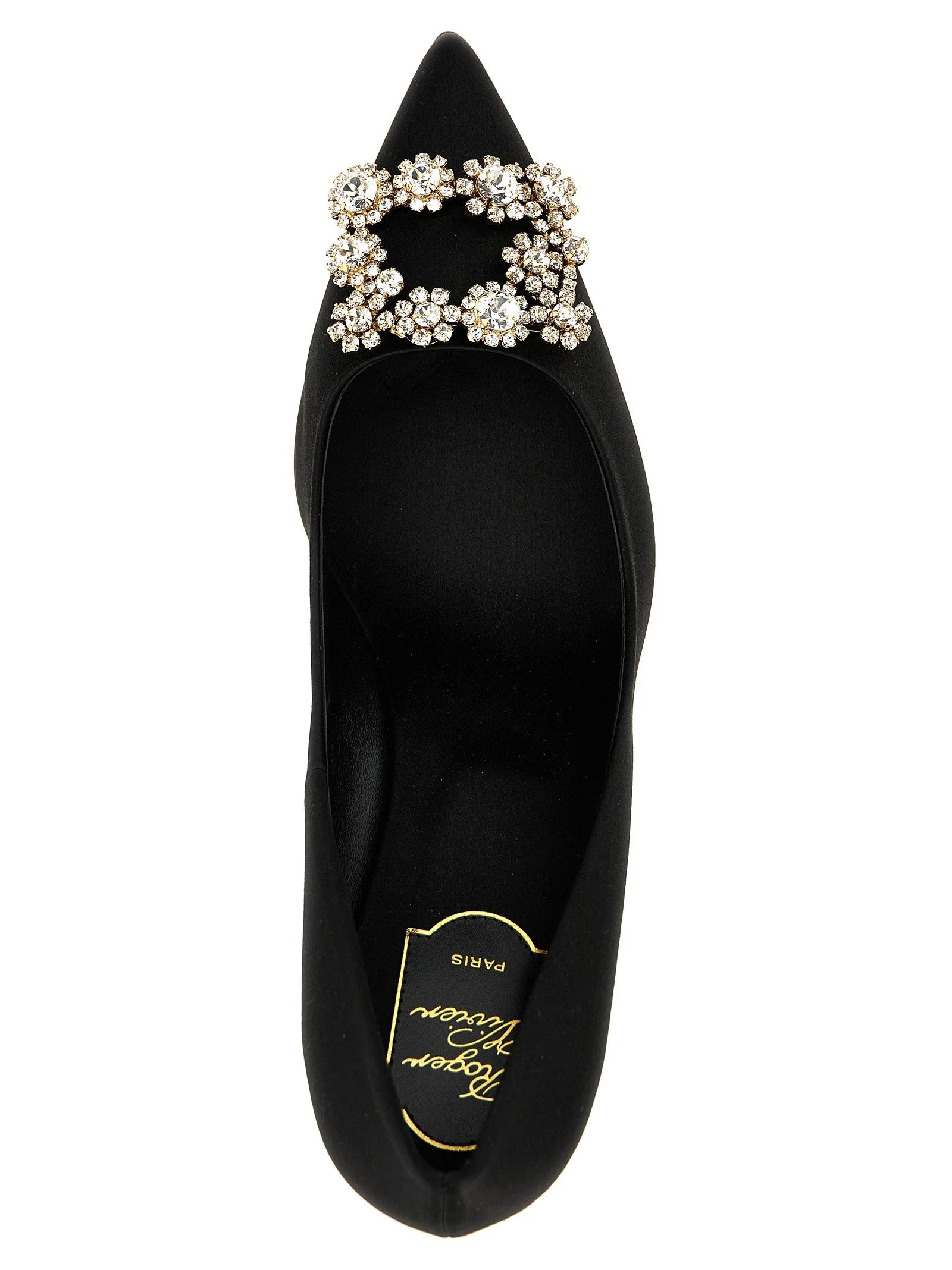 Roger Vivier Black Viscose Mid Heel Pumps - EU42/US12