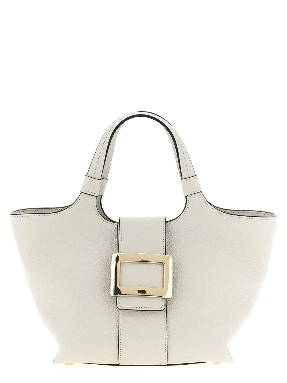 Roger Vivier Gray Calfskin Tote Bag