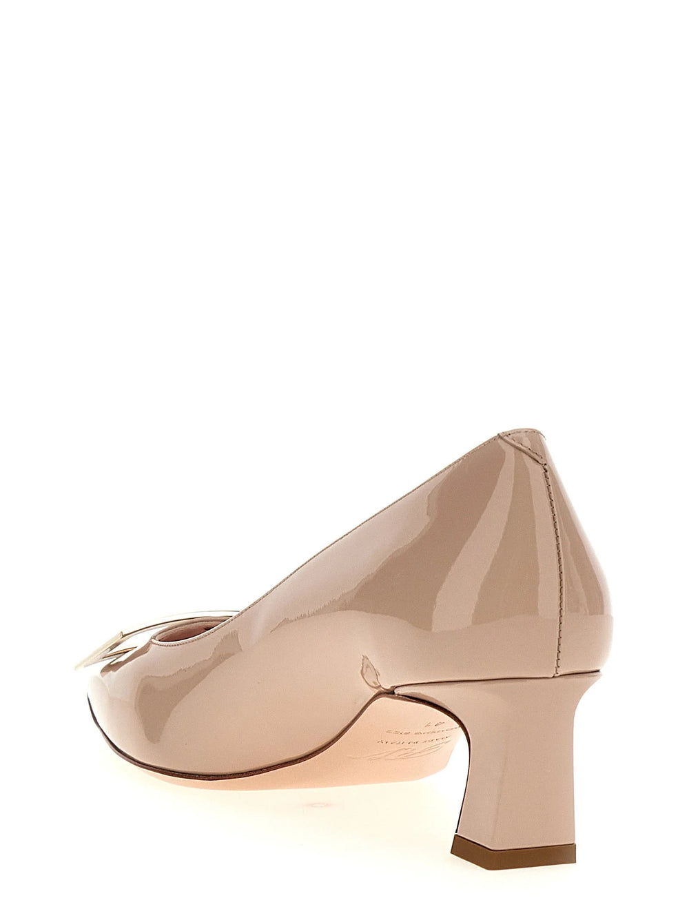 Roger Vivier Multicolor Calfskin Mid Heel Pumps