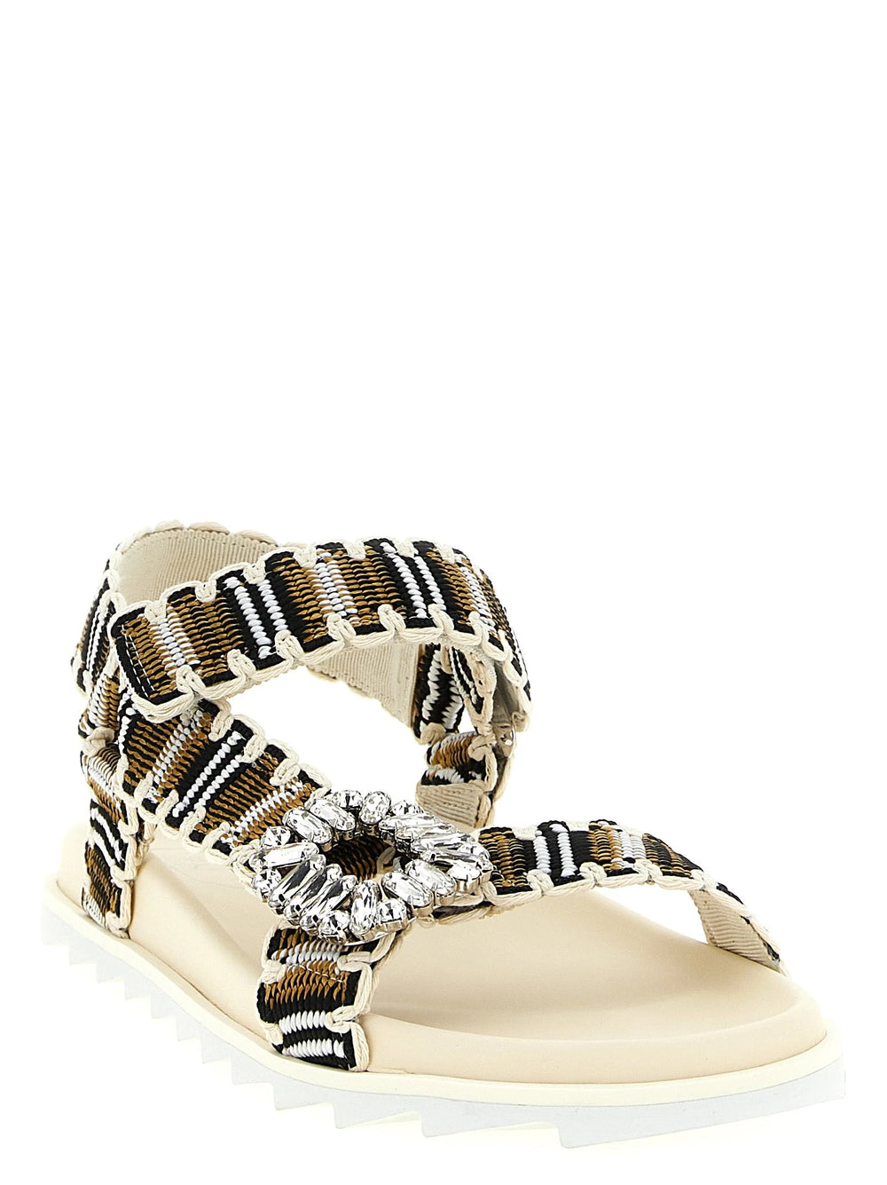 Roger Vivier Multicolor Polyester Flat Sandals