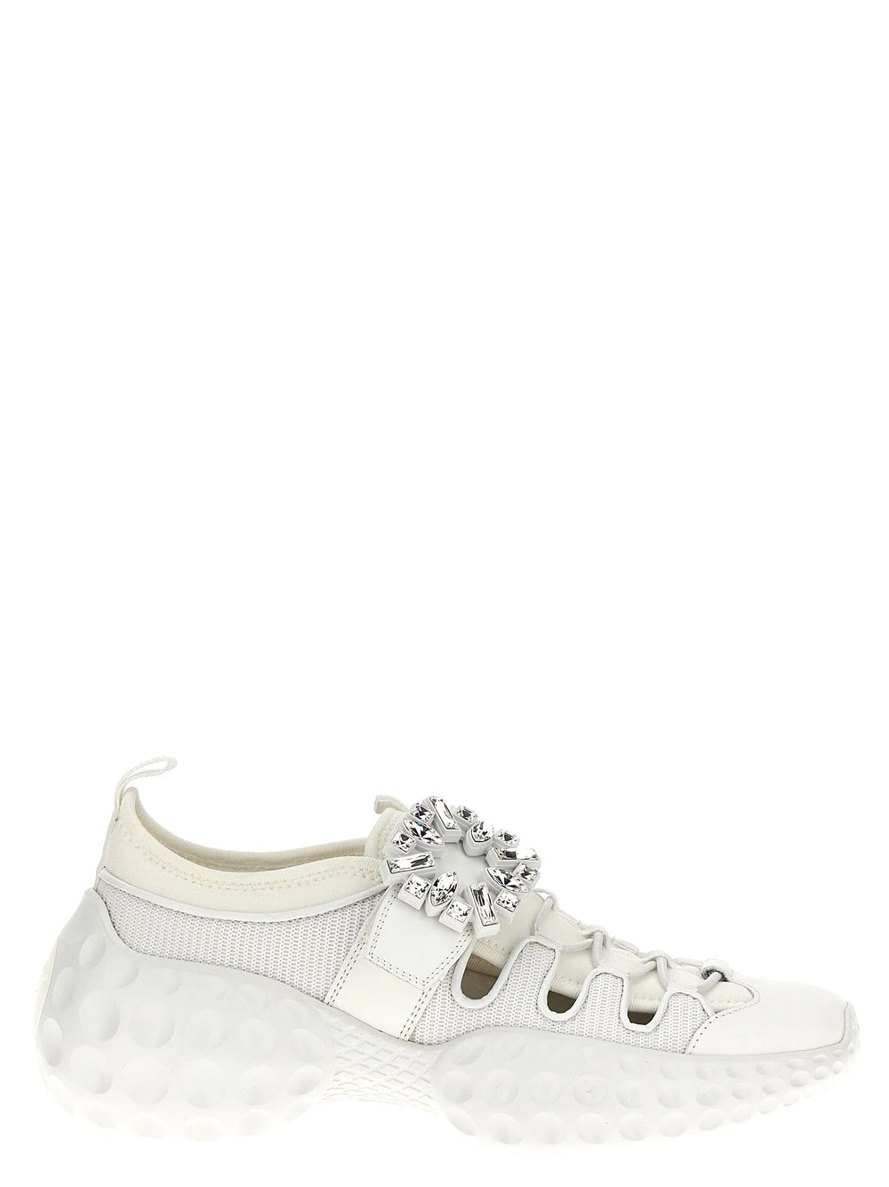 Roger Vivier White Polyamide Athletic Sneakers - EU40/US10