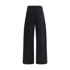 Rohe Black Cotton Relaxed Fit Jeans