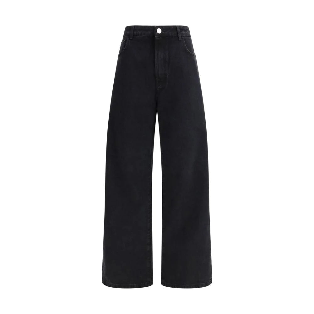 Rohe Black Cotton Relaxed Fit Jeans